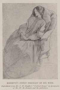 Le plus beau portrait de Rossetti de sa femme - Dante Gabriel Charles Rossetti